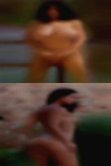 Naked woman asking for mustache
